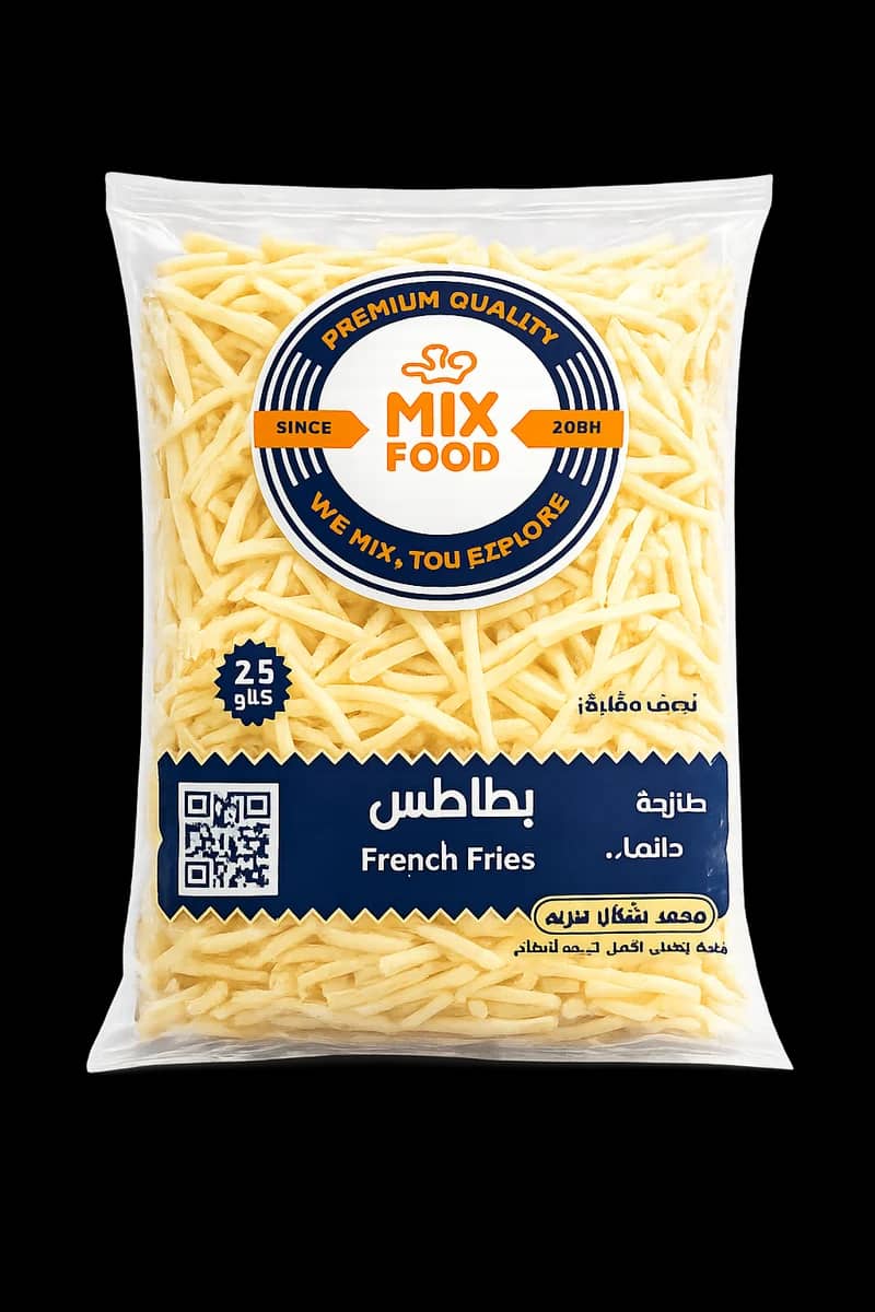 بطاطس رفيعة ميكس فود - اللوميت 2.5 كجم(12.5 كجم)